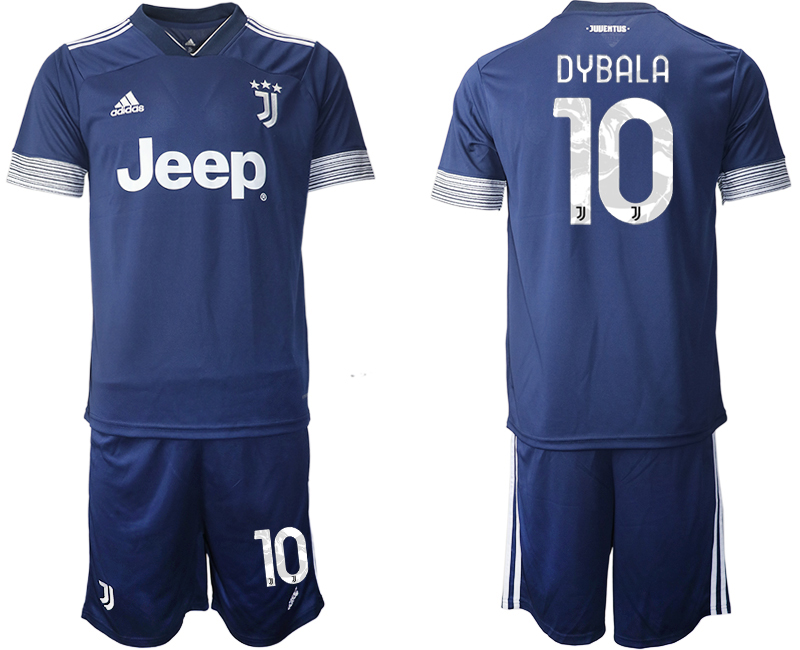 Men 2020-2021 club Juventus away #10 blue Soccer Jerseys